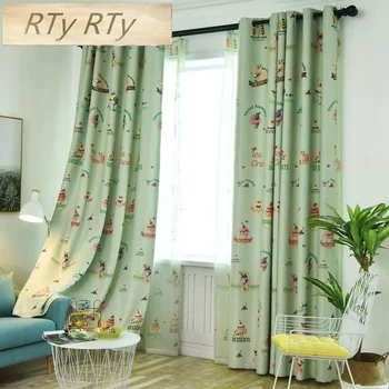 

Rustic Window Curtains For living Room/Bedroom Blackout Curtains Window Treatment /drapes Home Decor Tulip/leaves/Floral Pattern