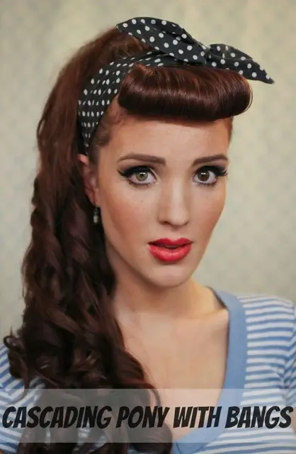 1950s Headband Hairstyle Wedding Ideas