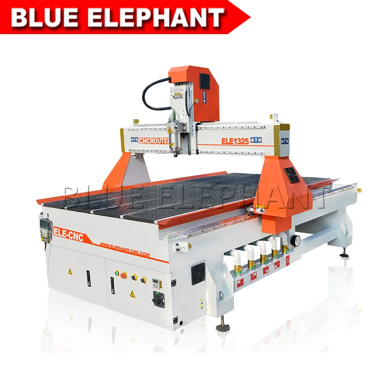 Blue Elephant cheap cnc router 1325 4 axis woodworking china cnc