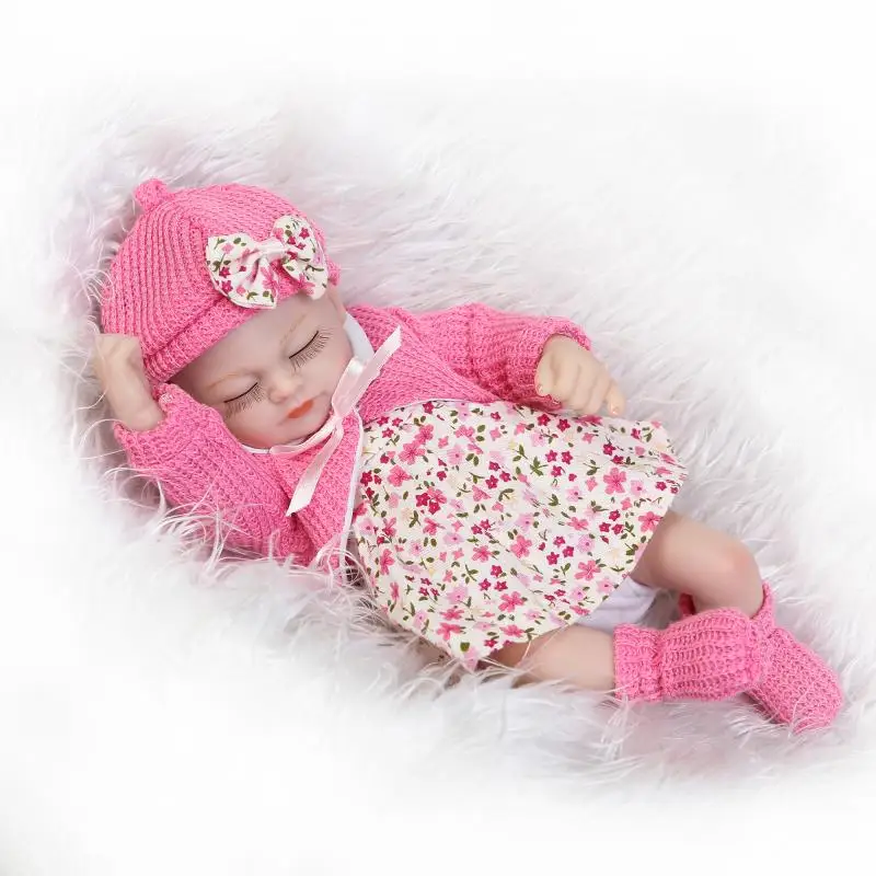 

NPK Sleeping Full Body Silicone Reborn Girl Doll Handmade Realistic Chinese Newborn Dolls Anatomically Correct Toys