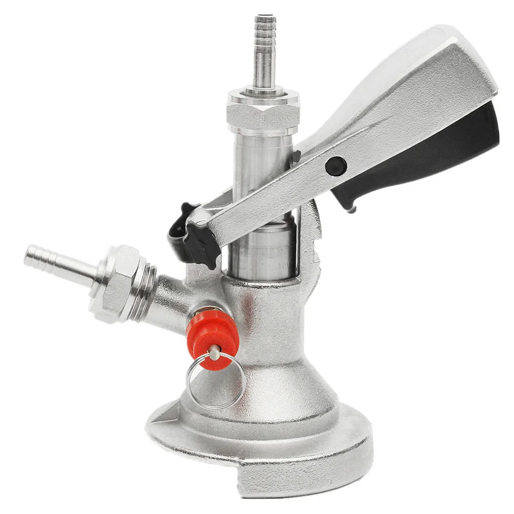 

A-type Keg Coupler Draft Beer Dispenser For Home Mayitr Brew+Air Valve Stainless Steel Connectors Wine Beer Coupler Head