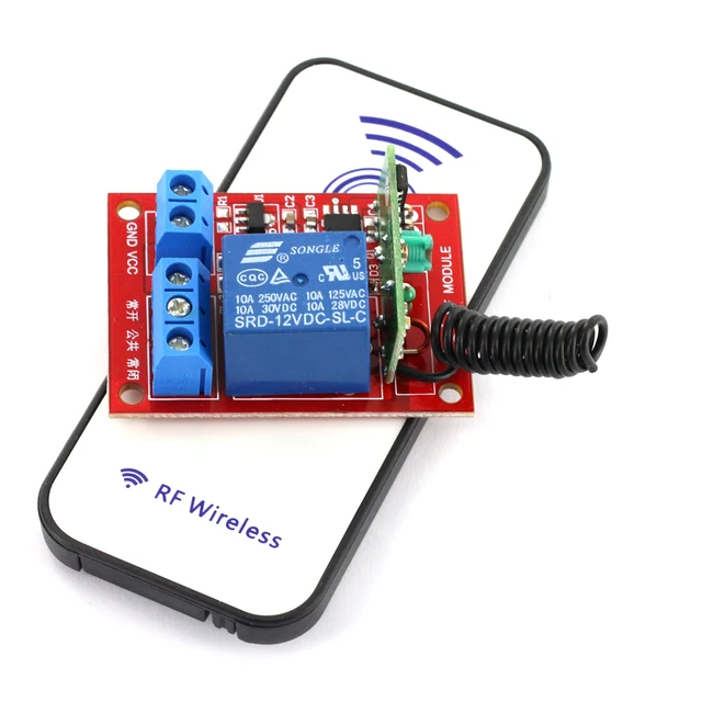 US $11.46 12V 1-Channal RF Wireless Relay Module With Remote Control 15-30m Distance Water Sports Rowing Boat