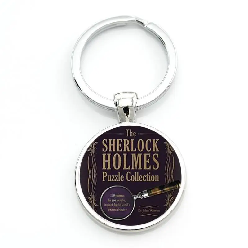 TAFREE винтажный Шерлок Холмс стеклянный металлический брелок для мужчин и женщин ювелирные изделия я Шерлок брелок держатель для автомобиля сумка CT07