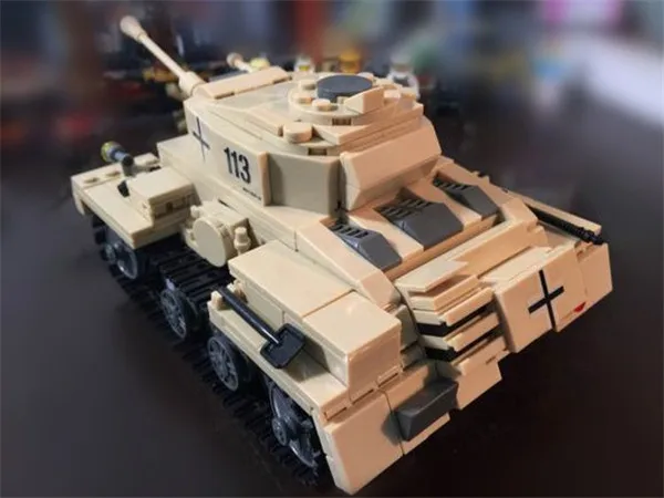

WW2 Century Military German King Tiger Tank Cannon Model Building Blocks Enlighten DIY Figure Gift Toys For Children