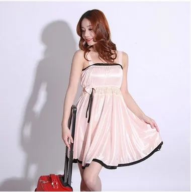 Colorful font b women b font summer princess thin silk sleepwear font b sexy b font