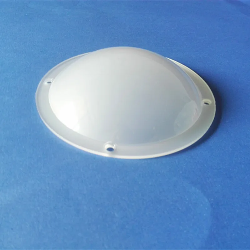2 круглая форма для торта светодиодный свет крышка Антибликовая молочная белая поверхность или прозрачная поверхность вогнутая выпуклая крышка 118 мм - Цвет: Milk white surface