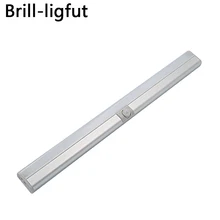 PIR датчик светодиодный движения светодиодный под кабинет свет светодиодный 20 светодиодный USB Перезаряжаемый жесткий бар свет шкаф кухня ночник