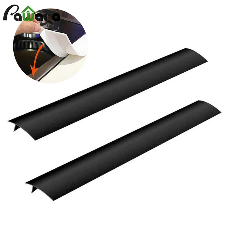 

2 Pack Kitchen Silicone Stove Counter Gap Cover Heat Resistant Kitchen Stove Counter Silicone Gap Filler Cover Kitchen Tools