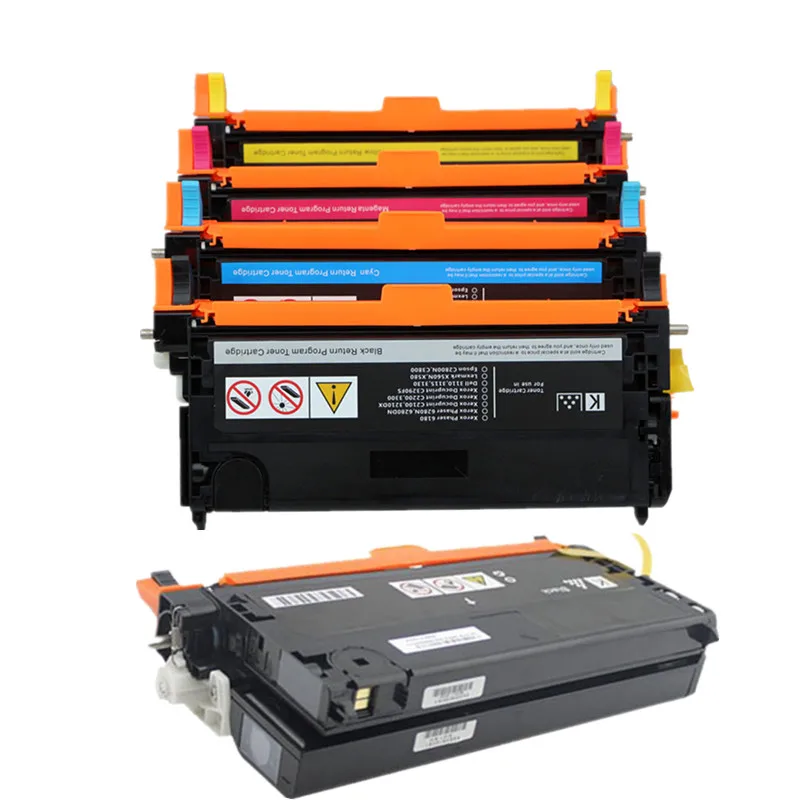 1 Set + 1 Toner untuk Xerox 6180 MFP untuk Xerox Phaser 6180 Toner Cartridge Berkualitas Tinggi Penuh Impor bubuk