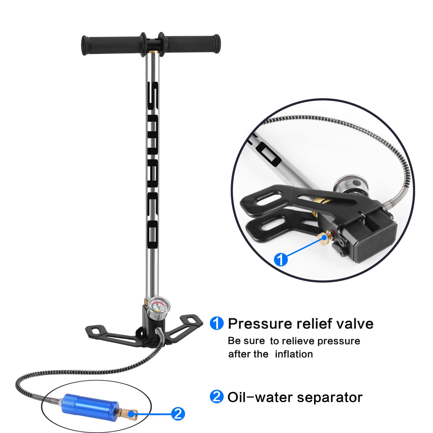

SMACO Diving Oxygen Cylinder Inflator Manual Pump