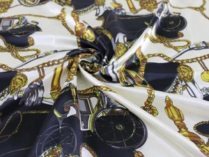 Винтажный дизайн цепи каретки Материал подкладки атласная ткань для одежды - Цвет: 5 black