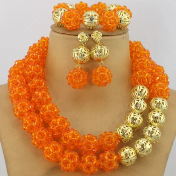 

African Wedding Beads Marvelous Costume Jewelry Set New Handmade Wholesale Free Shipping BN402