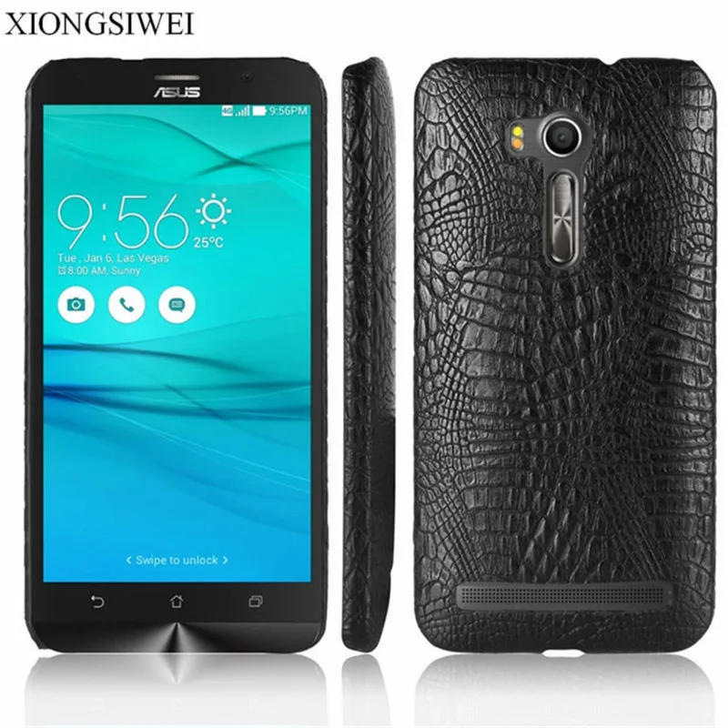 Asus Zenfone X013D чехол Роскошный PU кожаный твердый пластиковый на заднюю панель для