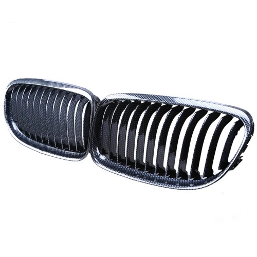 Автомобильная Передняя Центральная решетка posbay для BMW 3-Series E90 320xd/323i/325d/335i Sedan 2008-2011 подтяжку лица черные решетки из углеродного волокна - Цвет: Imitation Carbon