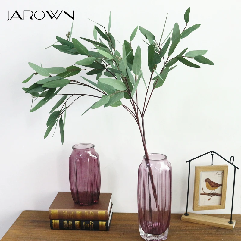

JAROWN Simulation Eucalyptus Branch Home Decorations Fake Flower Artificial Real Touch Plants For Wedding Decor Accessories