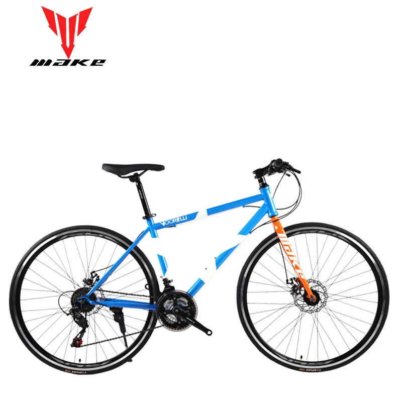 Road Bike MAKE 700X25C 21 Speed Disc Brakes Steel Frame