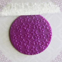 1 шт. пятиконечная звезда шаблон антипригарная помадка ролик текстурированный штифт