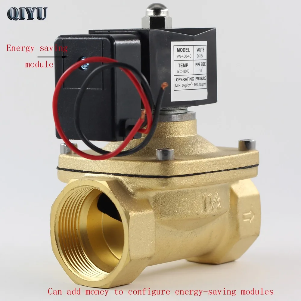 AC110V/220 V/380 V DC12V/24 нормально закрытый Соленоидный клапан воды латунные воздушные