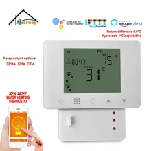 HESSWAY TUYA умный настенный монтаж wifi и rf беспроводной комнатный термостат для теплого пола 3A/5A/16A опционально