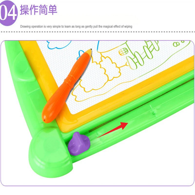 См 1 шт. 26,5x24 см пластик детей магнитная доска для рисования детей написания каракули эскиз pad игрушка обучения Образование игрушечные лошад