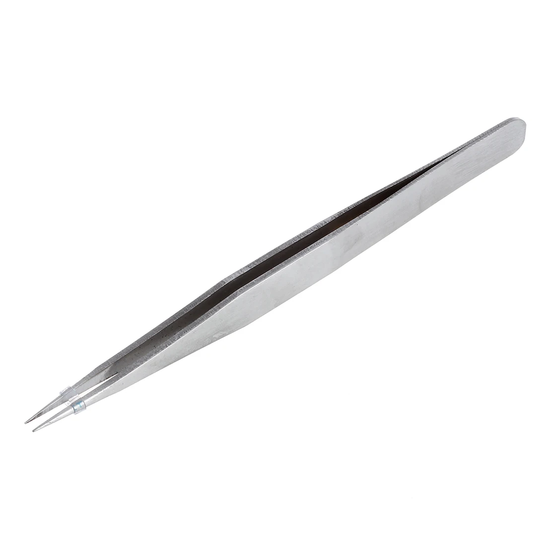 

Fine Point Silver Tone Pointy Straight Tweezers 4 1/2