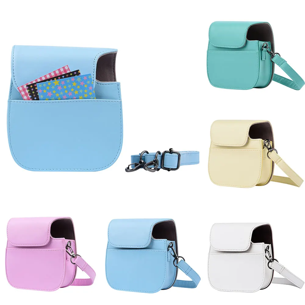 

Retro PU Leather Bag Protect Case With Strap For Fujifilm Instax Mini 8
