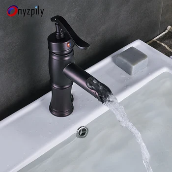 

Purple Bathroom Basin Faucet ORB Single Faucets Hot and Handle Cold Water Mixer Faucet Short Version