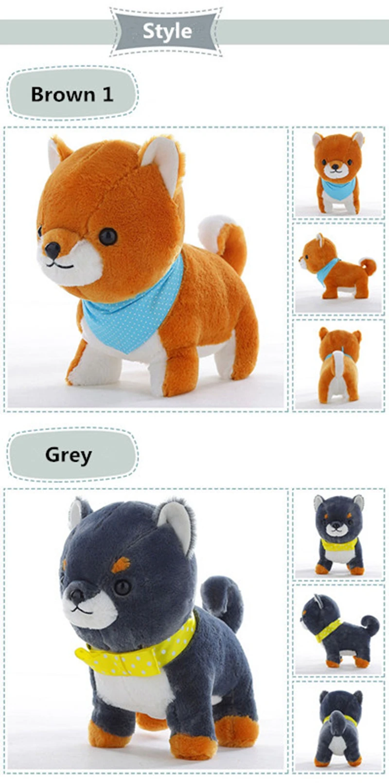 Dorimytrader 31''  80cm Giant Stuffed Soft Plush Big Cartoon Animal Dog Toy 4 Colors Nice Baby Gift Free Shipping DY61040 (4)