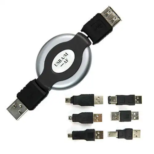 Micro Usb Otg Usb Cable Mini Universal Adapter Travel Kit Retractable