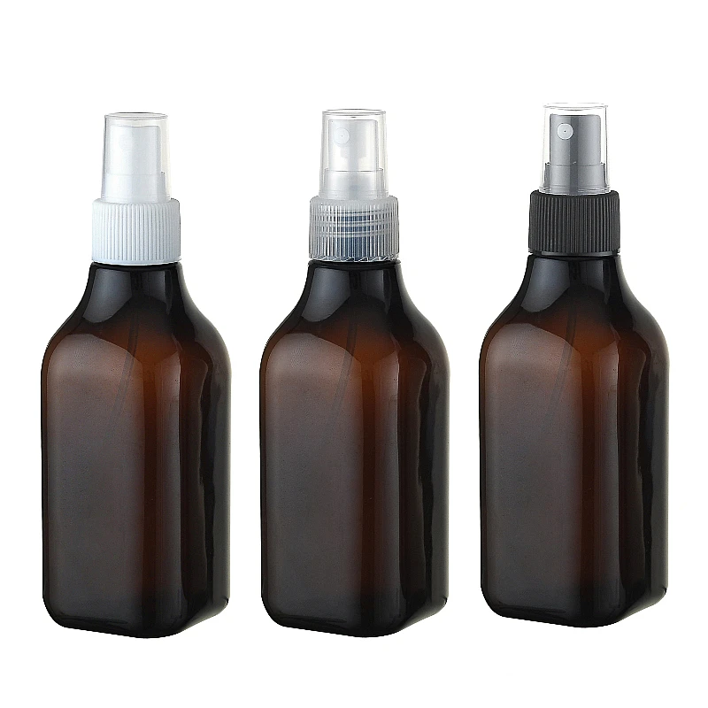 (24pcs/lot)200ml brown Liquid plastic spray pump bottle R24 Empty cosmetics bottles 200 cc amber PET | Красота и здоровье