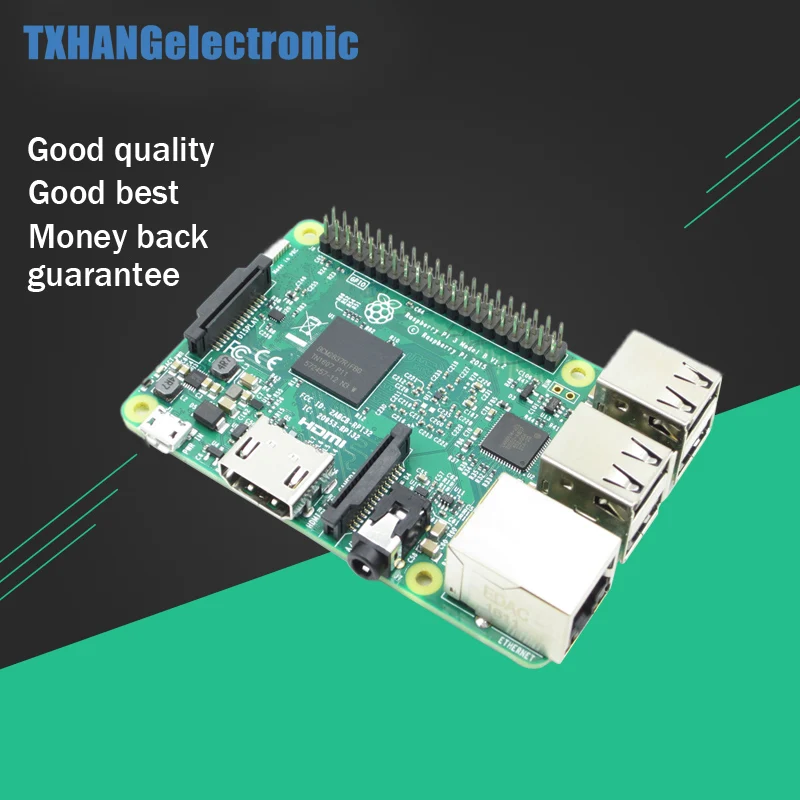 Raspberry Pi 3 Model B 1 ГБ Оперативная память 4 ядра 2 ГГц 64 бит Процессор Wi-Fi Bluetooth третьего