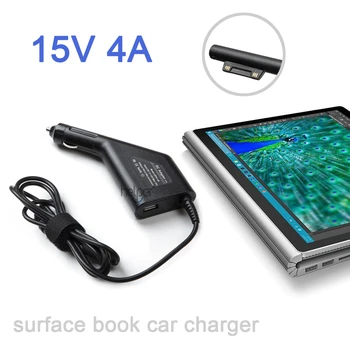 

60W 15V 4A for Microsoft Surface Pro 4 Pro 4 Surface Book Car Adapter Car charger Power Supply Charger with USB