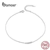 bamoer Silver  Small Beads Anklets for Women Beaded Summer Sterling Silver 925 Foot Jewelry Fashion Style Leg Bracelet SCT007 ► Photo 2/6