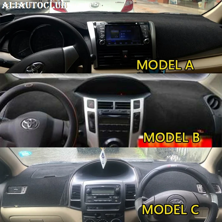Стайлинг автомобиля чехлы для приборной панели Toyota Vitz YARIS VIOS 2005 2008 2009 2011 2013 2015 2016