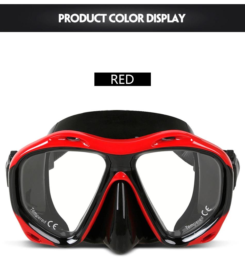 Copozz Brand Professional Underwater Hunting Diving Mask Scuba Free Diving Snorkeling Mask Flexible Silicone Large Frame Glasses