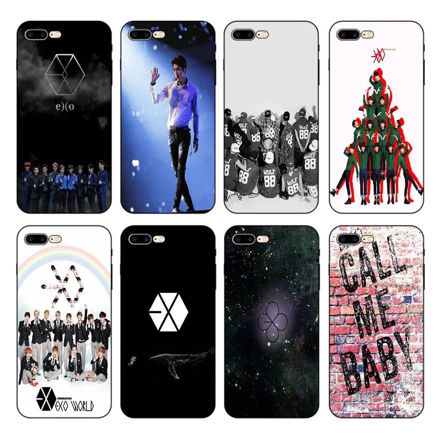 IMIDO EXO чехол для телефона iPhone X 6 6s 7 8X5 5S SE 6plus 7plus 8plus XR XS max чехлы телефонов | Мобильные
