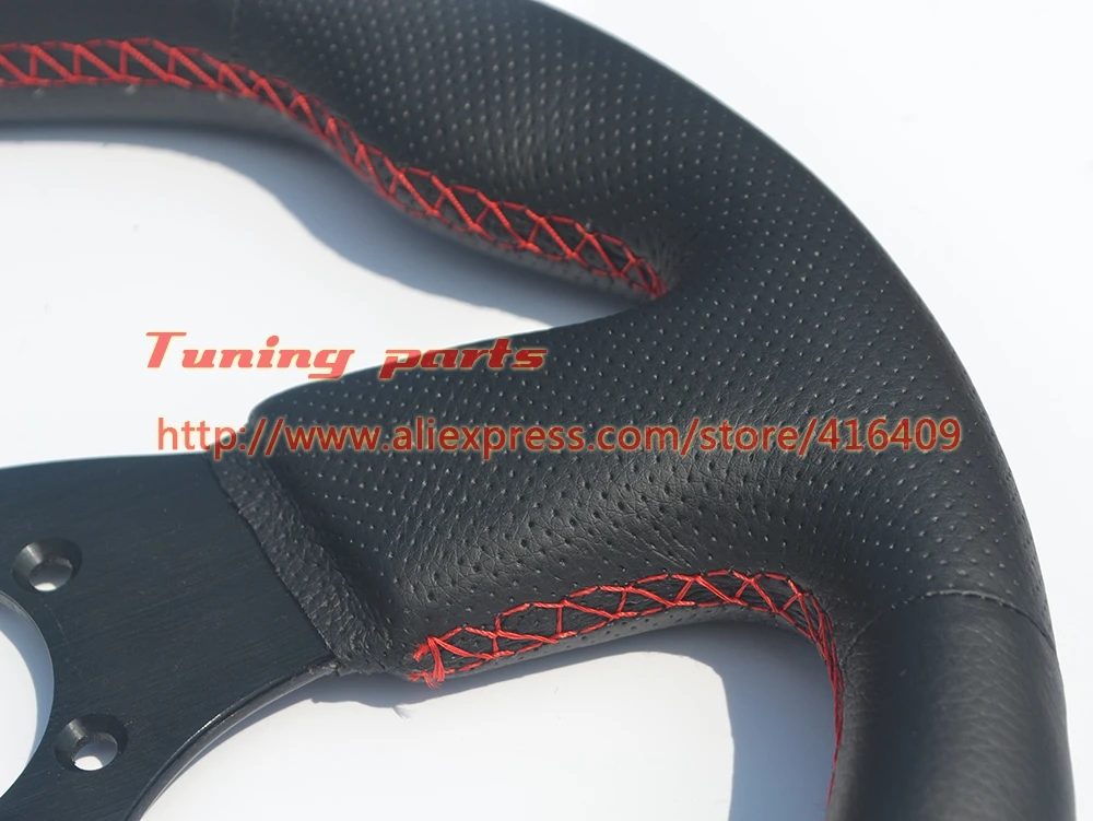 330mm leather steering wheel flat (2)