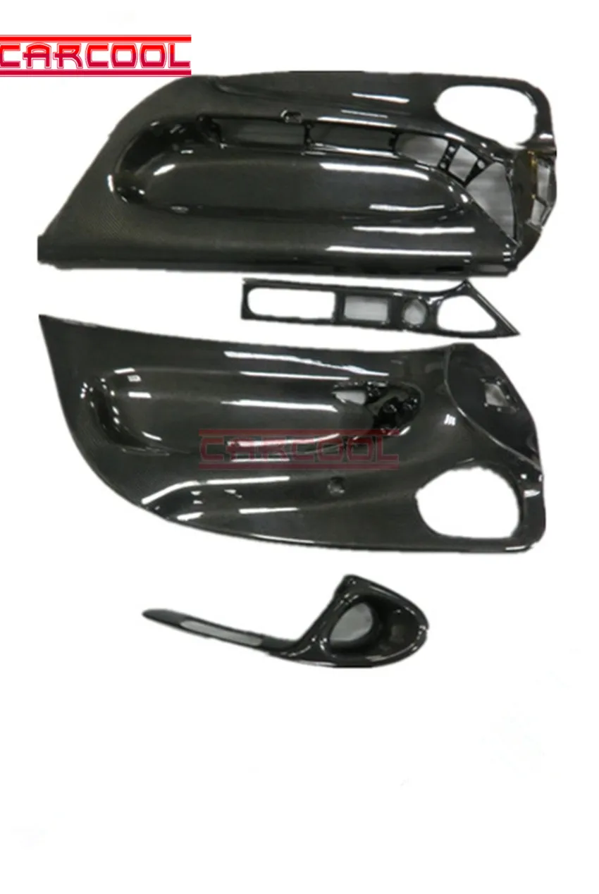 Автомобильный Стайлинг углеродное волокно CF RHD внутренняя дверная панель