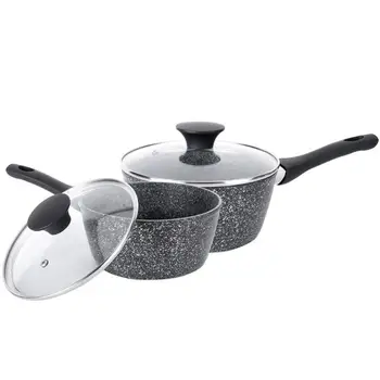 

Korea Style Non Stick Pot Pan Small Milk Noodle Porridge Baby Food Health Pots Hot Pot Medical Stone Mini Pan Cooker Glass Cover