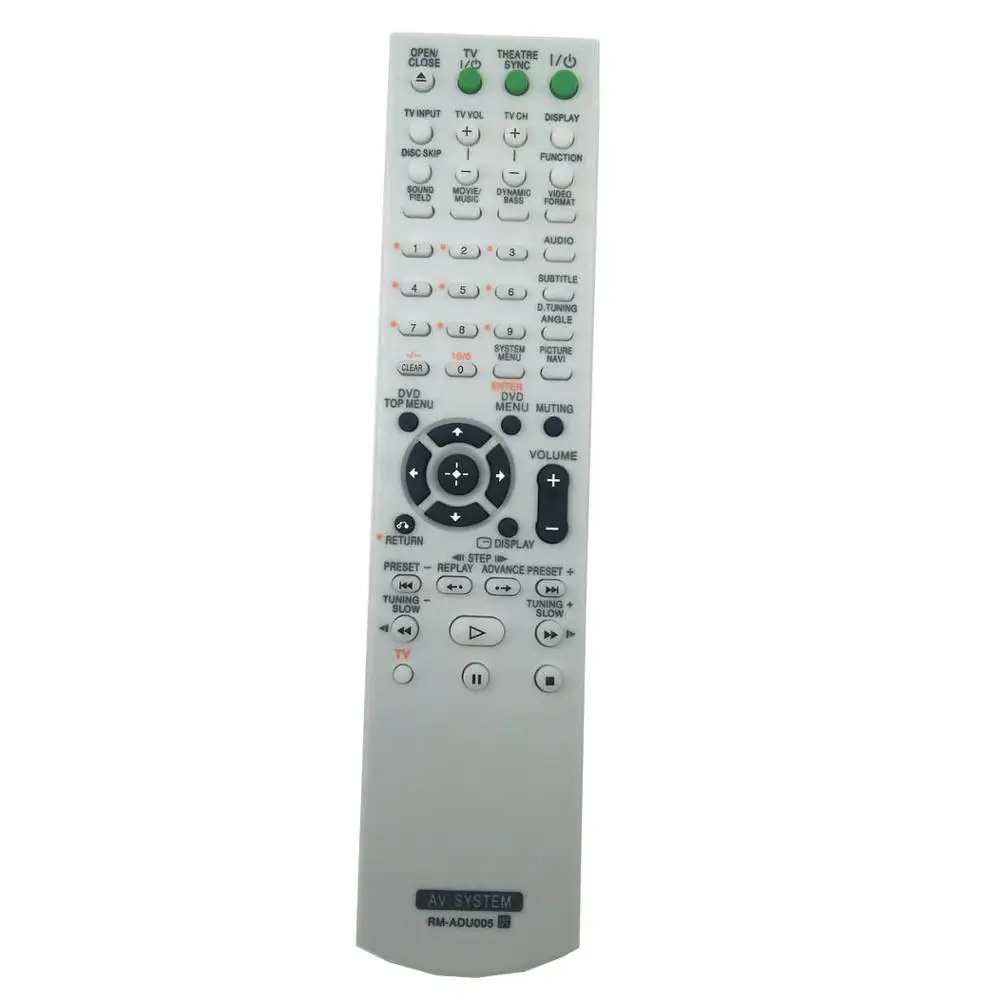 

RM-ADU005 Remote control for Sony DVD Home Theater System DAV-DZ630 HCD-DZ630 DAV-HDX265