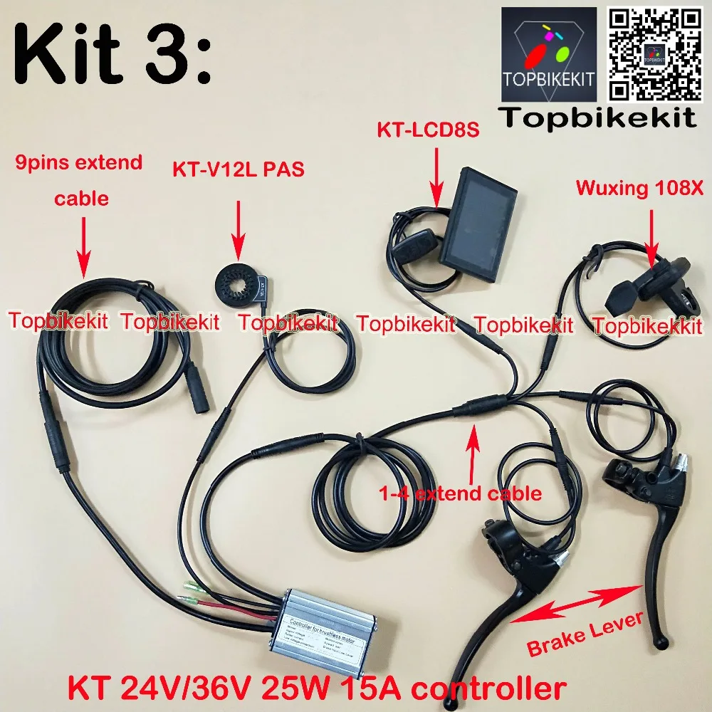 Контроллер электровелосипеда Kit 24 в 250 Вт/36 Вт KT контроллер имитации крутящего