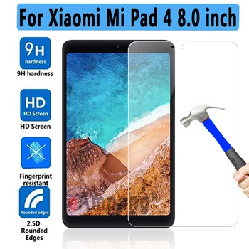 

New Tempered Glass For Xiaomi Mi Pad Mipad 4 Mipad4 8.0 inch 2018 Tablet Screen Protector 9H Toughened Protective Film Guard