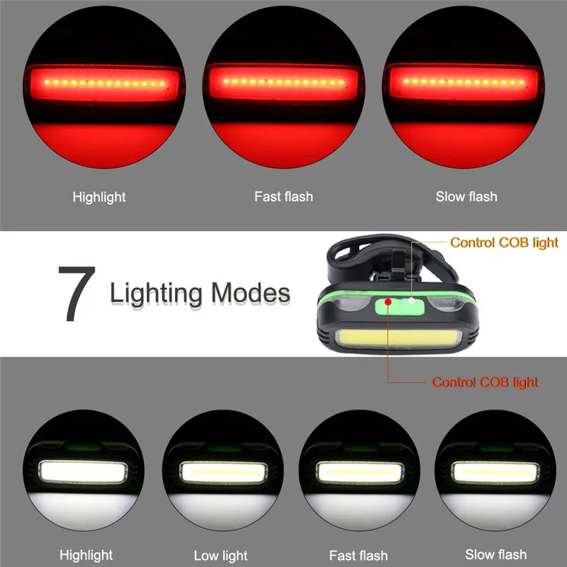 Сани 2 в 1 велосипедов Light фонарик 10000LM 7 режимов с велосипед зажим и лампы кронштейн светодио дный УДАРА Фары лоб для езды на велосипеде