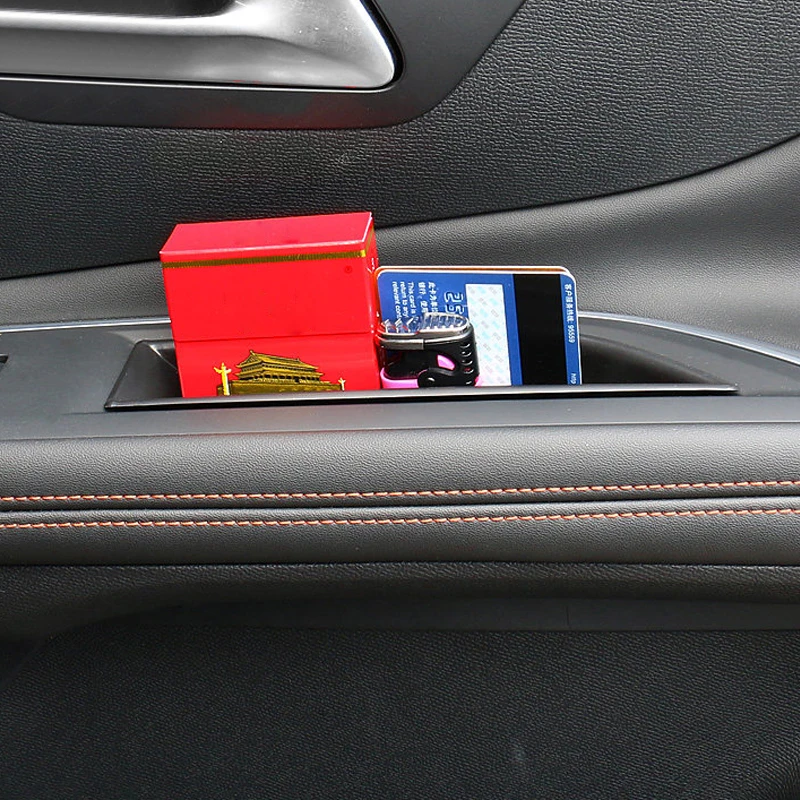 2PCS Front Door Storage Box For Peugeot 3008 5008 2017 Armrest Glove Card Bin