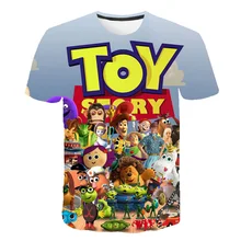 Летняя футболка с изображением героев мультфильма «История игрушек» для детей от 4 до 14 лет футболка футболки с короткими рукавами для мальчиков и девочек, одежда для подростков детская повседневная одежда