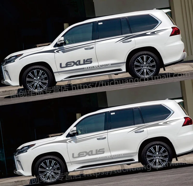 Для Lexus LX570 автомобильные наклейки pull flower body наклейки на уровне талии GX400 специальные творческие изменения декоративные Стикеры для автомобилей