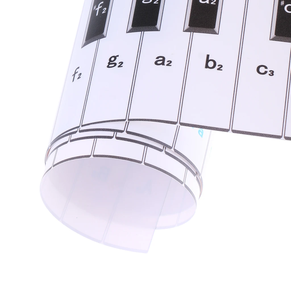 Waterproof Paper Anti-Dust 88 Key Piano Keyboard Finger Practice Guide Teaching Aid for Student Beginner Child Piano Keyboard