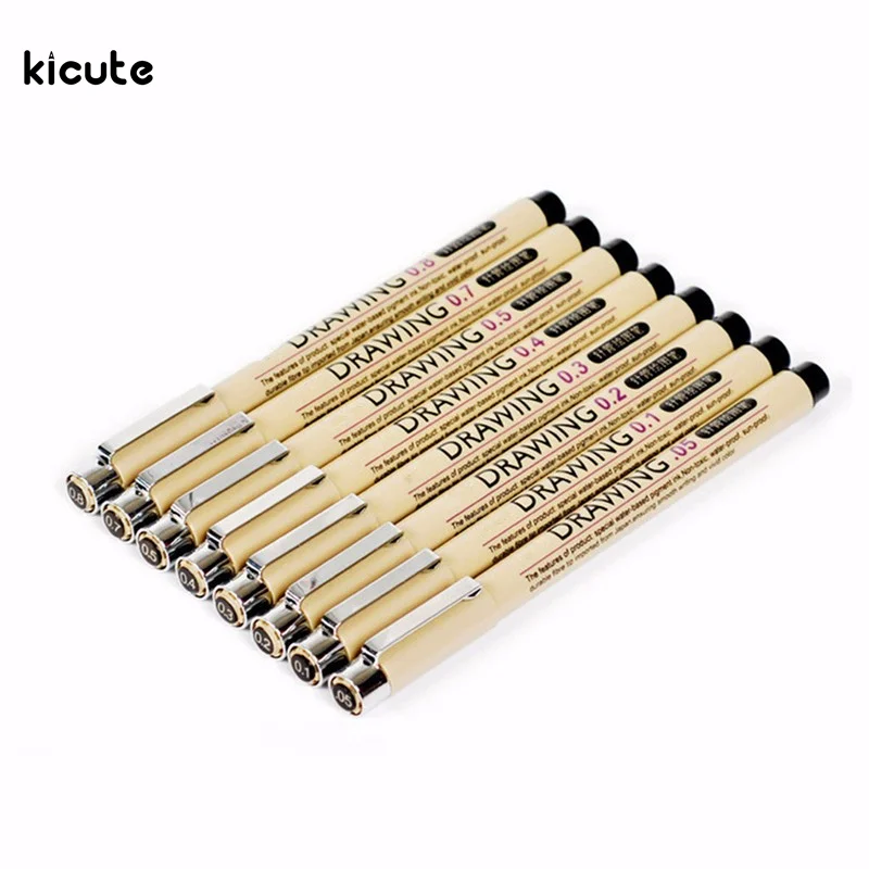 Line Art Pens : Pcs the best quality black technical graphic fine line
