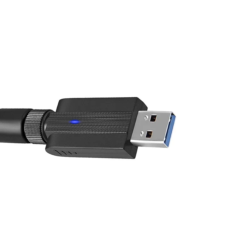 2,4 Мбит/с USB беспроводной Wi Fi адаптер 1200 ГГц 5 двухдиапазонный сетевой карты приемник 802.11AC с телевизионные антенны
