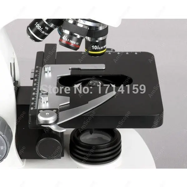 AmScope поставки 40X-2000X 3W светодиодный Тринокулярный Darkfield и Brightfield составной Микроскоп T340B-DK-светодиодный